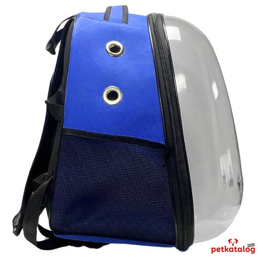 Teng Jumbo Astronot Kedi ve Köpek Çantası Sax Mavi (47 x 37 x 33 cm)