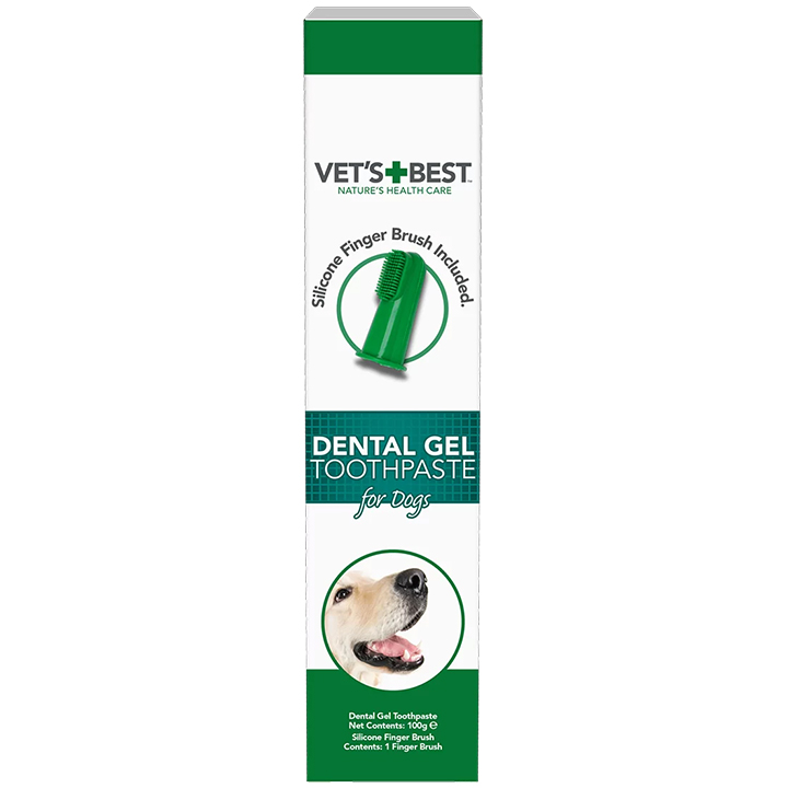 Vet's Best Aloe Vera ve Nane Özlü Köpek Diş Macunu 100 gr+ Silikon Parmak Diş Fırçası Hediye