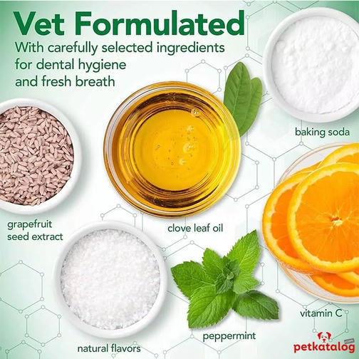 Vet's Best Aloe Vera ve Nane Özlü Köpek Diş Macunu 100 gr+ Silikon Parmak Diş Fırçası Hediye
