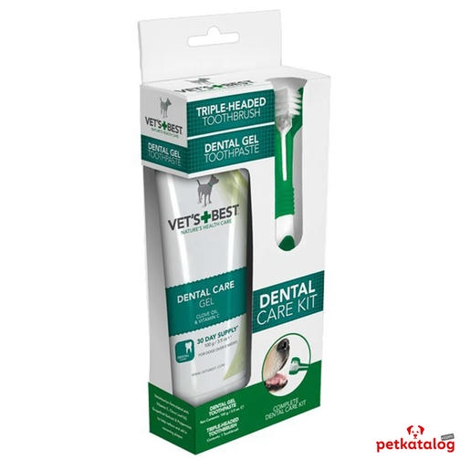 Vet's Best Aloe Vera ve Nane Özlü Köpek Diş Macunu 100 gr+ Diş Fırçası Hediye