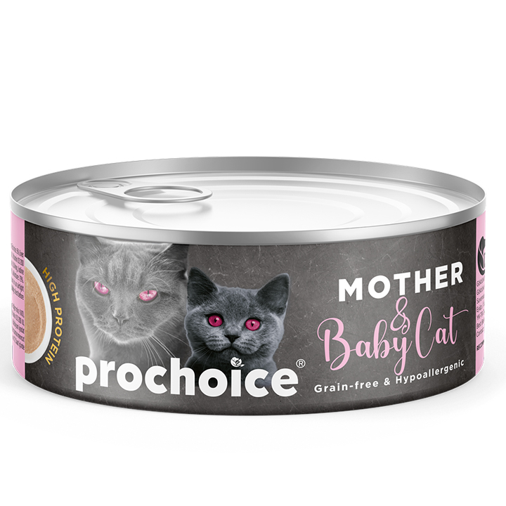 Prochoice Mother & Baby Mousse, Anne Kediler ve Yavruları için Tavuklu Konserve 80 gr