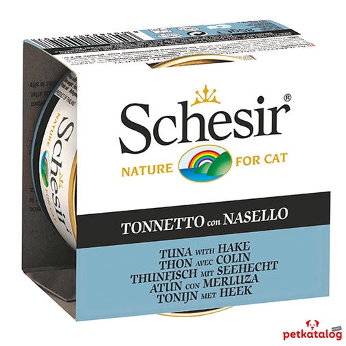 Schesir Jelly - Ton Balıklı ve Barlam Balıklı Yetişkin Kedi Konservesi 85gr