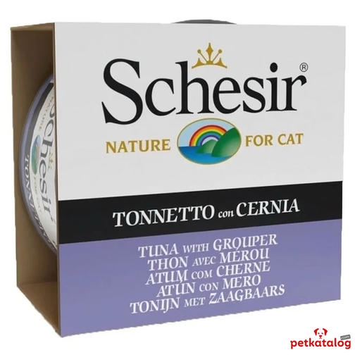 Schesir Jelly - Ton Balıklı ve Orfoz Balıklı Yetişkin Kedi Konservesi 85gr