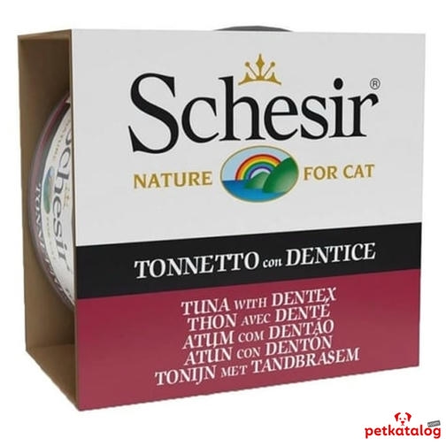 Schesir Jelly - Ton Balıklı ve Sinarit Balıklı Yetişkin Kedi Konservesi 85gr