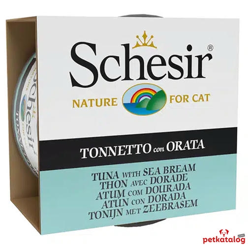 Schesir Jelly - Ton Balıklı ve Çipuralı Yetişkin Kedi Konservesi 85gr