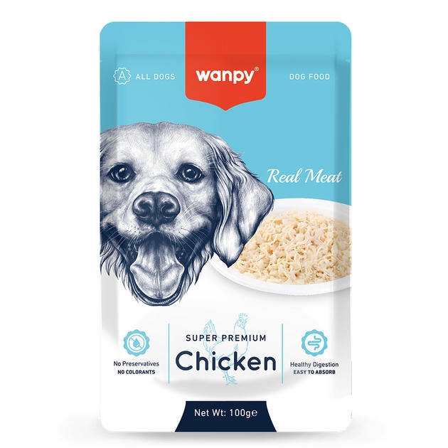 Wanpy Pouch Tavuklu Yaş Köpek Maması 100gr
