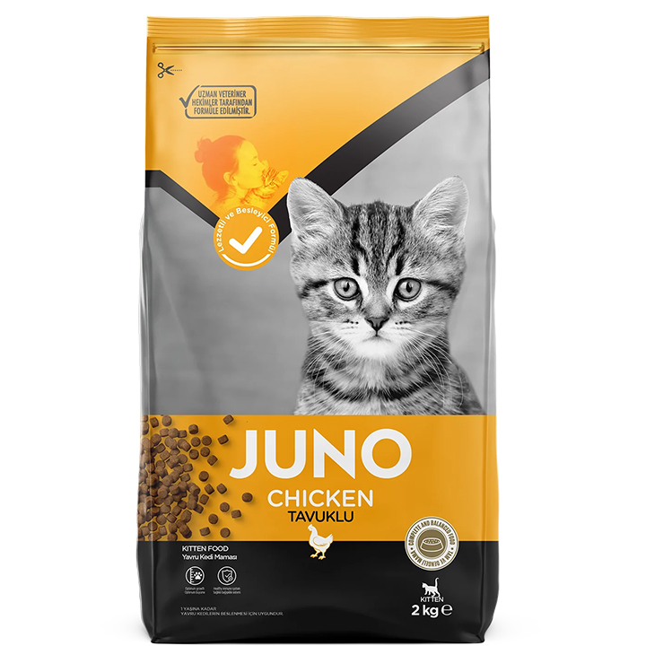 Juno Kitten Chicken - Tavuklu Yavru Kedi Maması 2KG