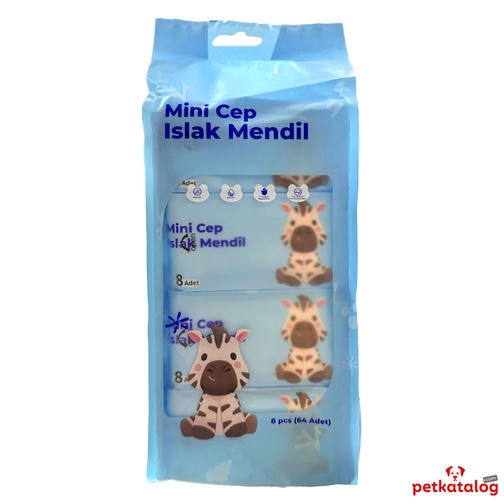 Demirhan Mini Cep Islak Mendili 8'li - 8 Paket (Toplam 64 yaprak)