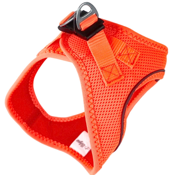 Luckypaw Air Mesh Harness نارنجی قلاده کتفی گربه و سگ (3-5kg) [XSmall]