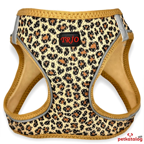 Luckypaw Air Mesh Harness پلنگ طرح دار گربه و سگ (3-5kg) [XSmall]