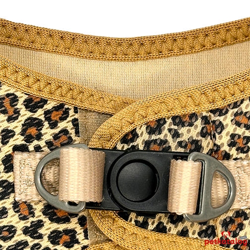 Luckypaw Air Mesh Harness پلنگ طرح دار گربه و سگ (4-7kg) [Small]