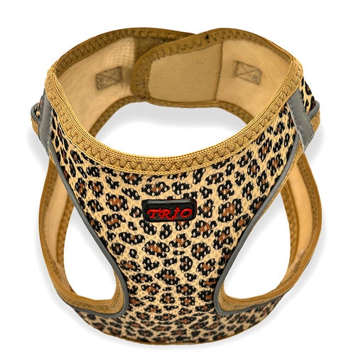 Luckypaw Air Mesh Harness Desenli Köpek Göğüs Tasması Leopard (8-13kg) [Large]