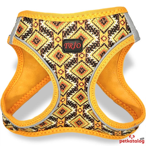 Luckypaw Air Mesh Harness قلاده کتفی سگ طرح دار قومی (6-9kg) [Medium]