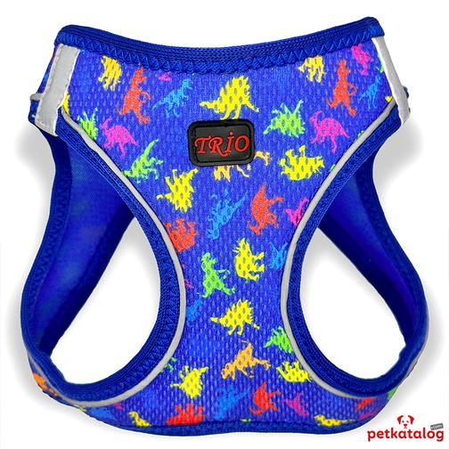 Luckypaw Air Mesh Harness داینو بند سگ طرح دار (12-16kg) [XLarge]