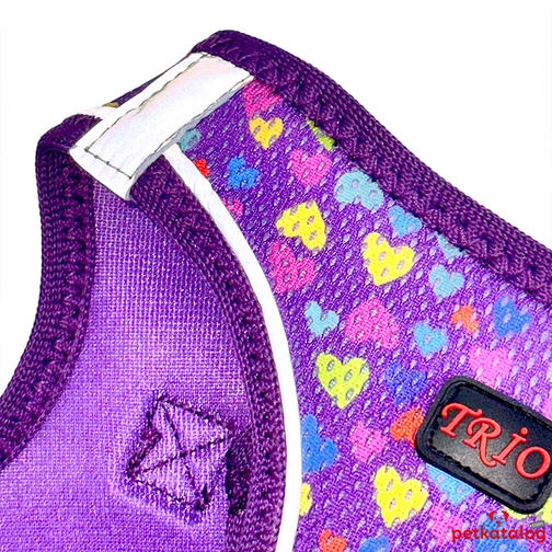 Luckypaw Air Mesh Harness قلب هارنس سگ طرح دار (12-16kg) [XLarge]