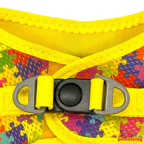 Luckypaw Air Mesh Harness پازل قلاده کتفی سگ طرح دار (12-16kg) [XLarge]