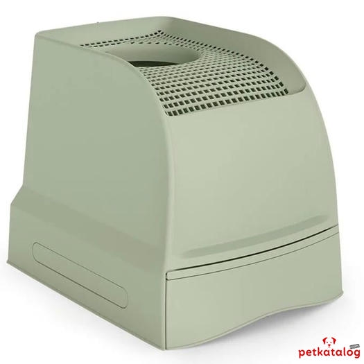 Imac Frida جعبه بستر گربه با ورودی بالا، صفحه و کشو 56x40x43,5cm (سبز)
