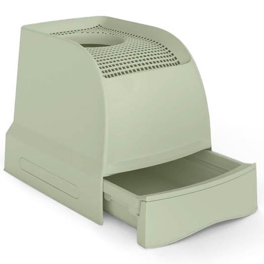 Imac Frida Üstten Girişli, Elekli ve Çekmeceli Kedi Tuvaleti 56x40x43,5cm (Yeşil)