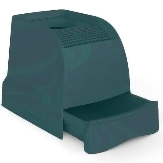 Imac Frida Üstten Girişli, Elekli ve Çekmeceli Kedi Tuvaleti 56x40x43,5cm (Koyu Mavi)