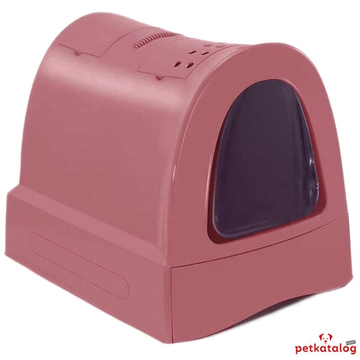 Imac Zuma جعبه بستر گربه با کشوهای Fuchsia 40x56x42 Cm