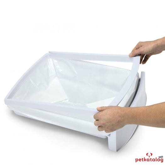 Imac Zuma Çekmeceli Kapalı Kedi Tuvaleti Buz Mavisi 40x56x42 Cm