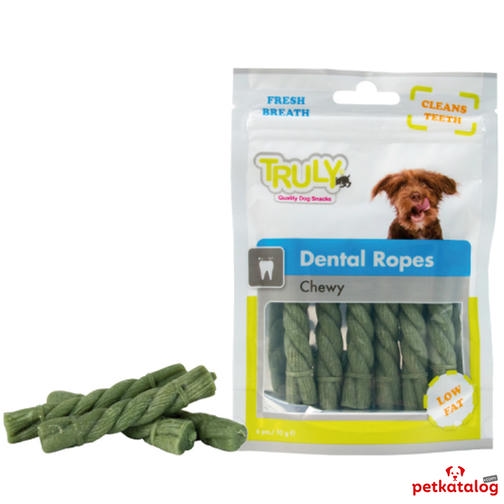 Truly Dental Ropes Ağız Kokusu Giderici Düşük Yağlı Köpek Ödülü 95gr