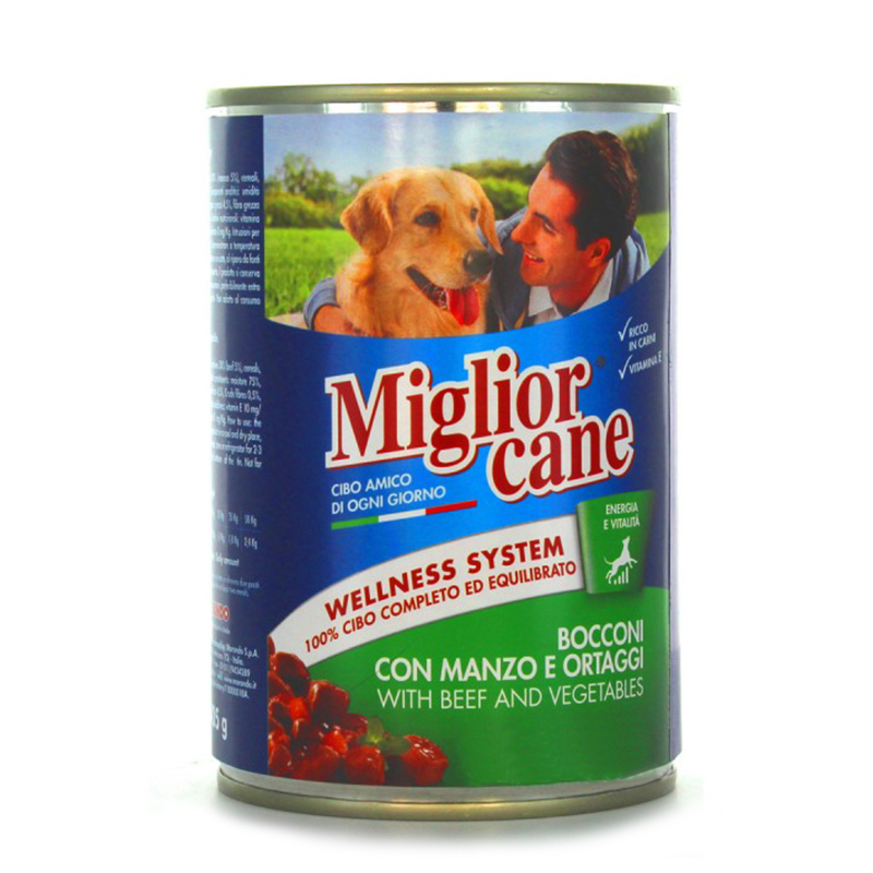 Miglior Gatto Biftekli Sebzeli Köpek Konserve Maması 405gr