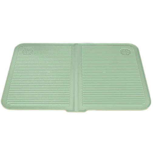 Teng Yıkanabilir Silikon Tuvalet Önü ve Mama Kabı Matı (Katlanabilir) Yeşil 60x40cm