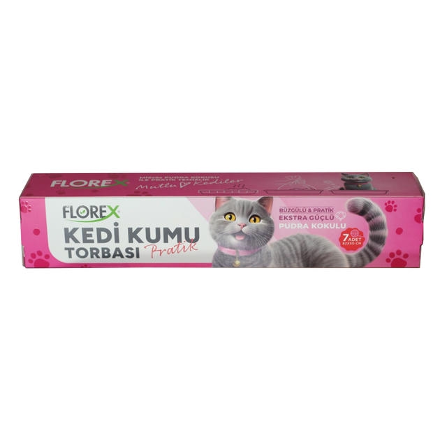 Florex Pudra Kokulu Kedi Kumu Torbası (82x50cm 7 Adet)