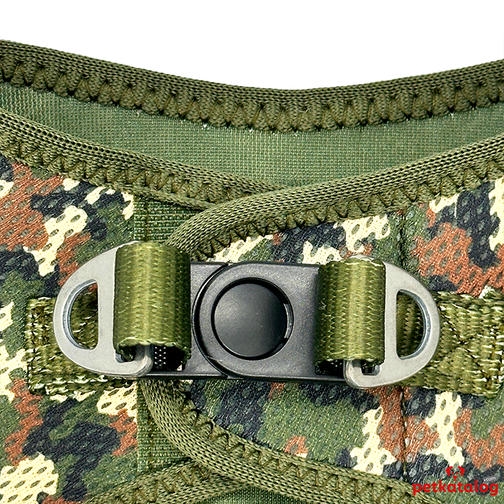Luckypaw Air Mesh Harness قلاده کتفی گربه و سگ طرح دار Camo (1,5-3kg) [3XSmall]