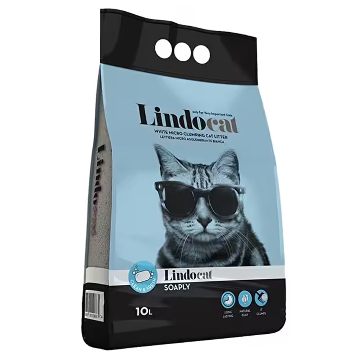 Lindo Cat Sabunlu Topaklaşan Kedi Kumu 10LT