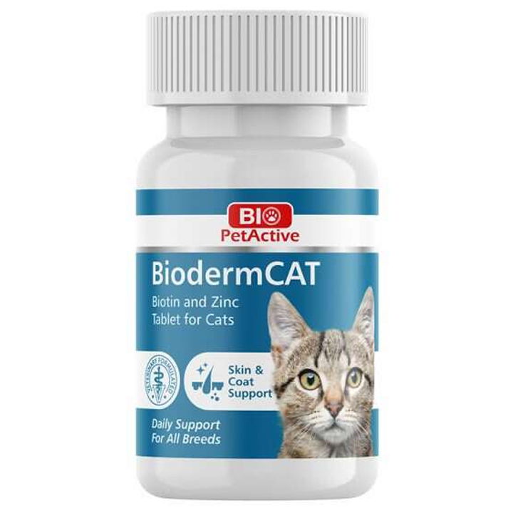 Bio Petactive Bioderm Kediler İçin Biotin Çinko 100 Tablet
