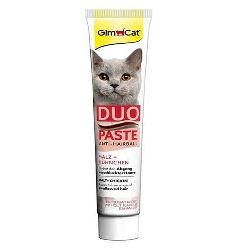GimCat Anti-Hairball Duo Paste Tavuklu Tüy Yumağı Önleyici Malt Macun 50gr