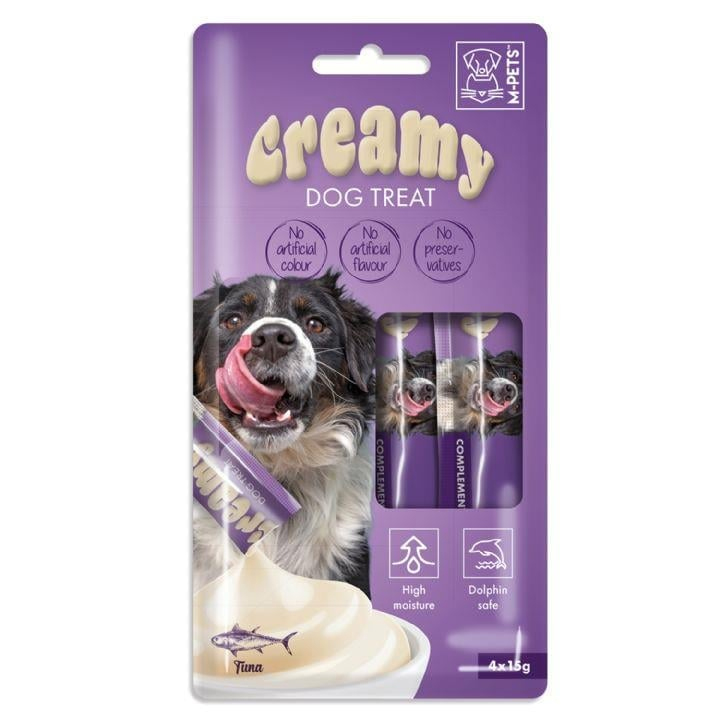 M-Pets Creamy Ton Balıklı Köpek Ödülü 4x15gr