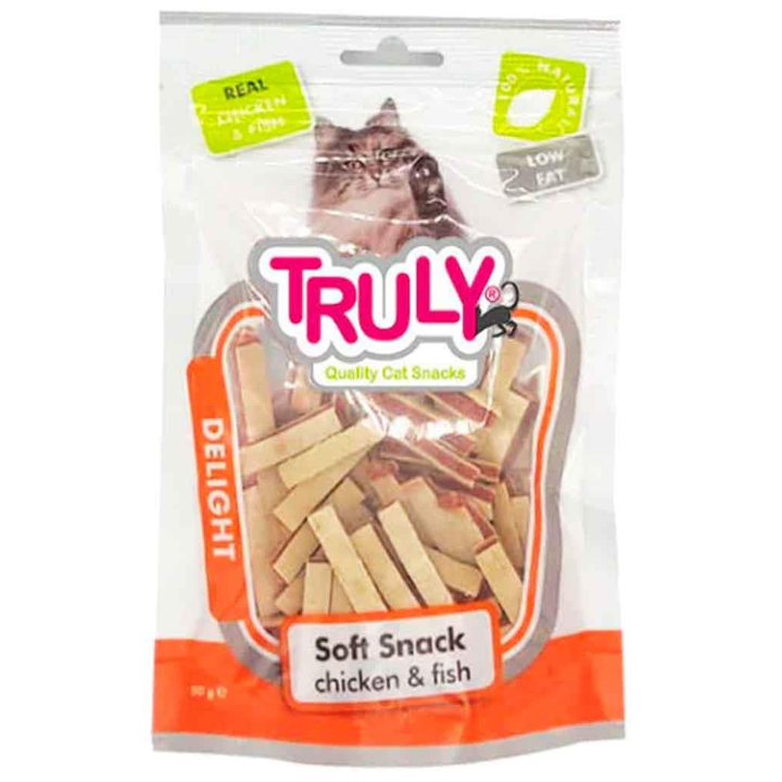 Truly Delight Tavuk Etli ve Balıklı Sandviç Kedi Ödül Maması 50 Gr