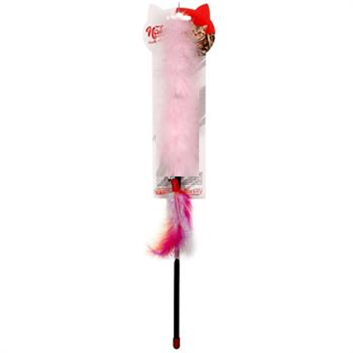 Natura Peluş Tüylü Kedi Olta Oyuncak 45 Cm