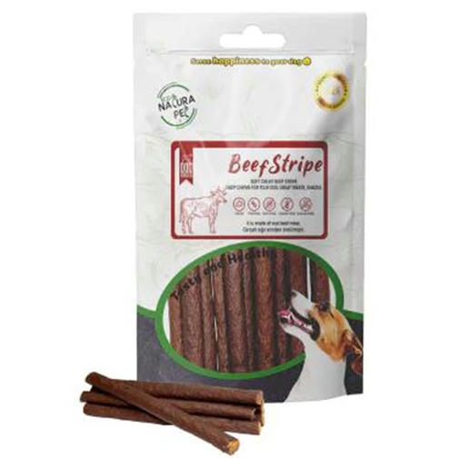 Eco Natura Pet Beef Strape Yumuşak Biftek Şeritleri Köpek Ödülü 100Gr