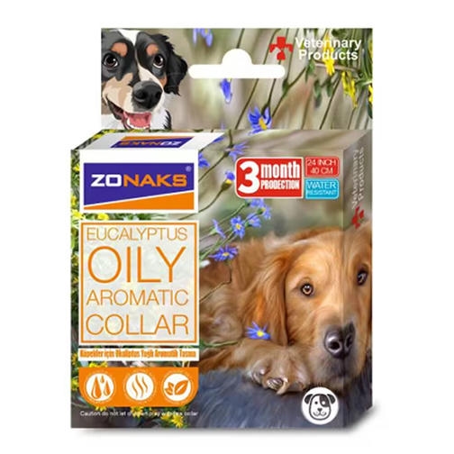 Zonaks Köpekler İçin Okaliptus Aromatik Bit-Pire Tasması 60cm