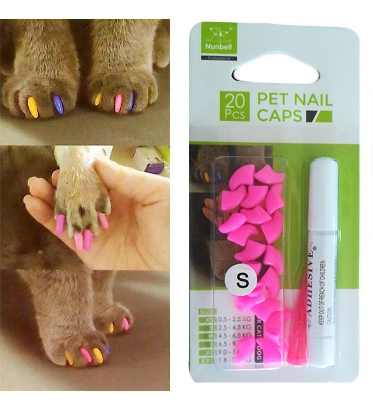 Nunbell Kedi Tırnak Koruyucu Blister S