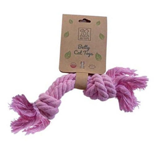 Ellie Pet Doğal Pamuktan Köpek Kemirme Halatı Çift Düğümlü