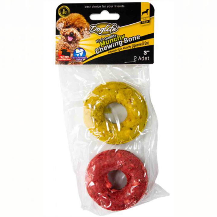 Doglife Munchy Donut Köpek Ödül Kemiği 60gr 2li