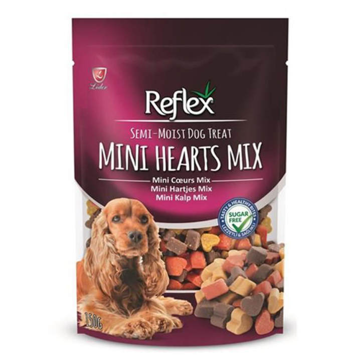 Reflex Semi-Moist Yumuşak Mini Kalpler Köpek Ödülü 150gr