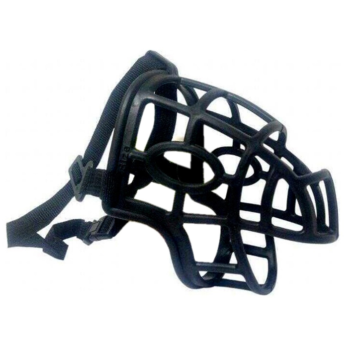 Nunbell Silikon Köpek Ağızlığı NO:3 Siyah 48 - 56 cm