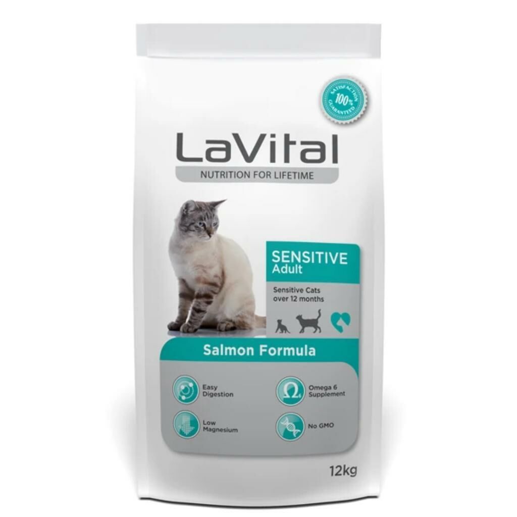 LaVital Somonlu Yetişkin Kedi Maması 12Kg