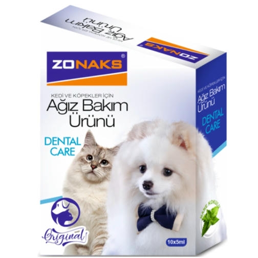 Zonaks Dental Kedi ve Köpekler İçin Ağız Bakım Ürünü 10x5ml