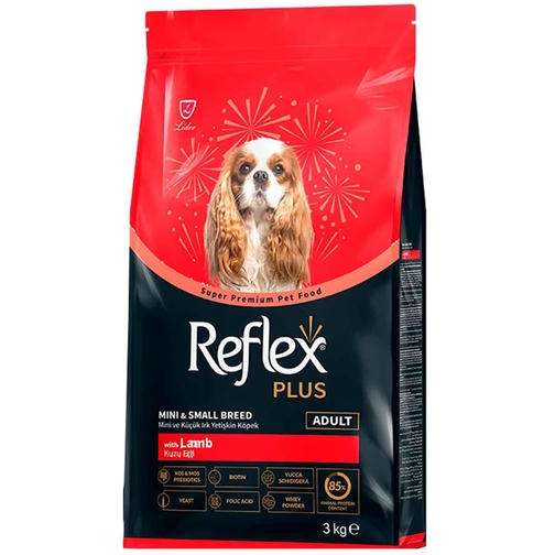 Reflex Plus Kuzu Etli Mini ve Küçük Irk Yetişkin Köpek Maması 3 Kg