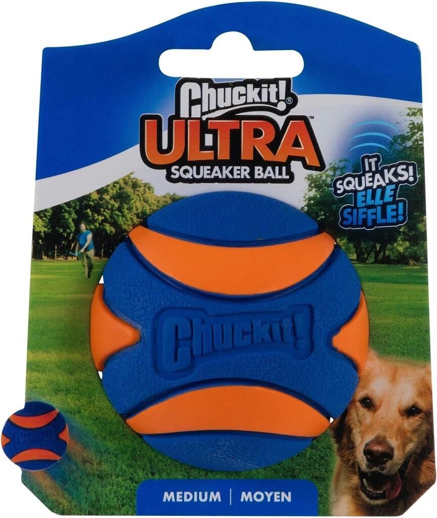 Chuckit Utra Squeaker Sesli Köpek Oyun Topu (Orta Boy)