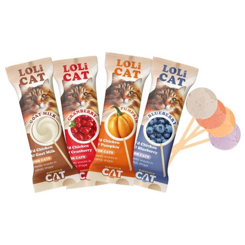 EuroGold Cat LoliCat Karışık Lezzetlerde Lollipop Kedi Ödülü1,5 Gr (15li)