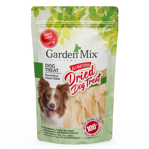 Garden Mix Kurutulmuş Dana Kulağı Köpek Ödülü 100 Gr