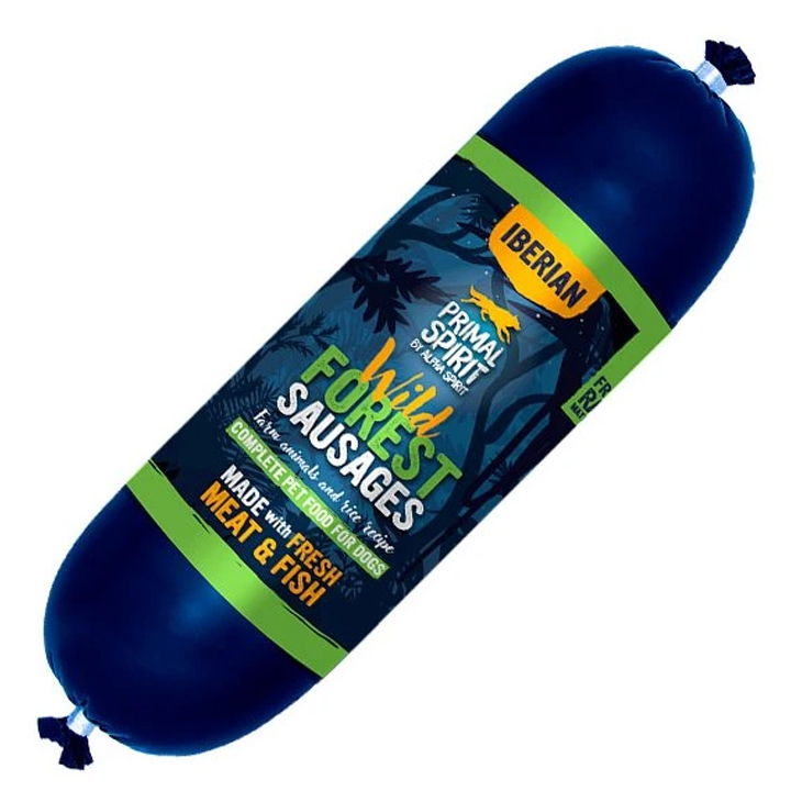 Primal Spirit WILD FOREST - Domuzlu (60) ve Hindili (21) Köpek Salamı 1KG